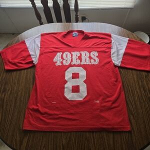 San Francisco 49ers Steve Young Jersey Tshirt. Vintage